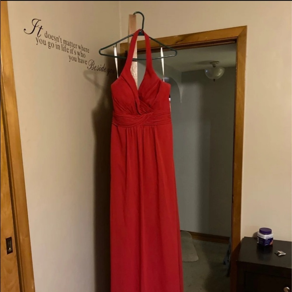 Red Christina Wu dress size 10. Worn once…